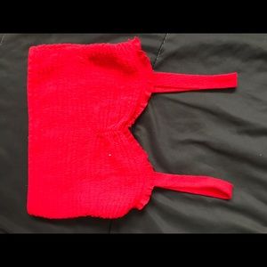 Red Forever 21 crop top